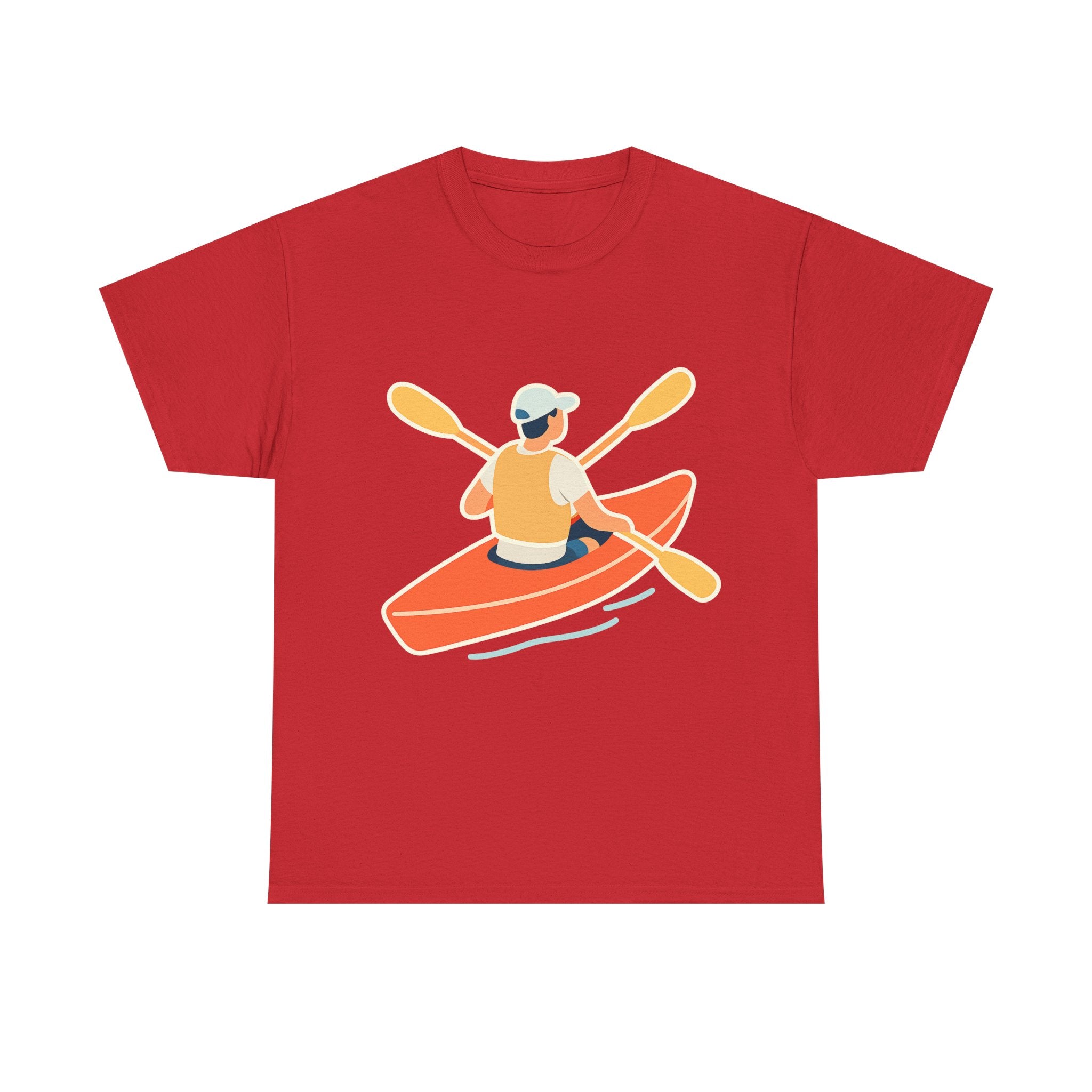 Kayaking Paddling Adventure Unisex T-Shirt - Soft Comfort Cotton Tee