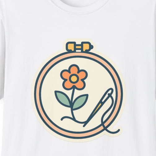 Embroidered Art Unisex T-Shirt | Comfortable Cotton Tee for Art Lovers