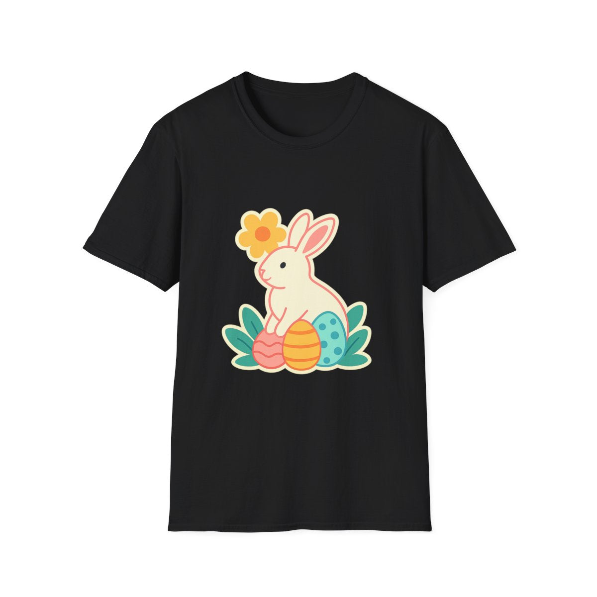 Easter Spring t-shirt with pastel bunny egg hunt design – gift for easter and spring lovers
