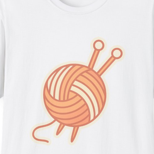 Premium Knitting Yarn Unisex T-Shirt - Soft Cotton Tee for Craft Lovers