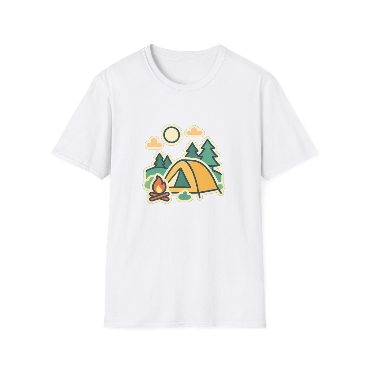 Camping Outdoors Adventure Unisex T-Shirt - Soft Comfortable Tee