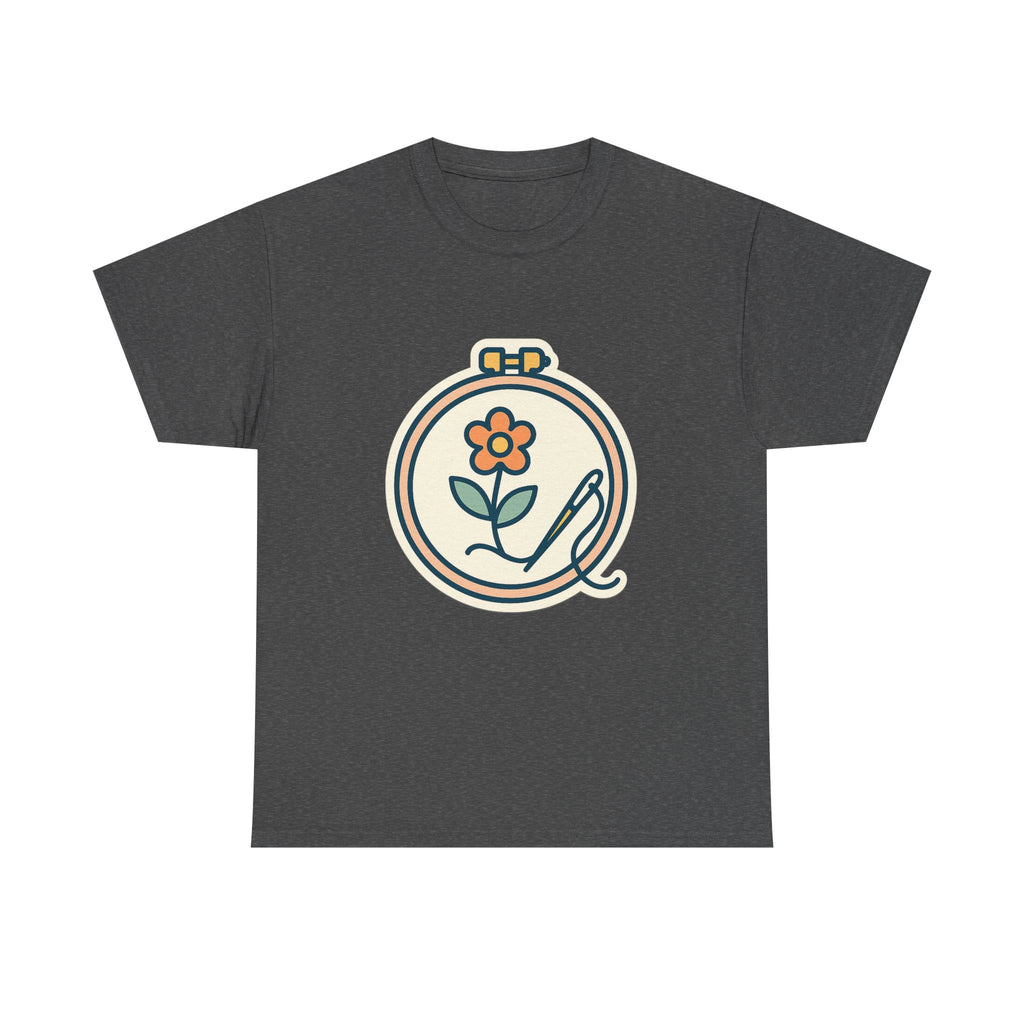 Embroidered Art Unisex T-Shirt | Comfortable Cotton Tee for Art Lovers