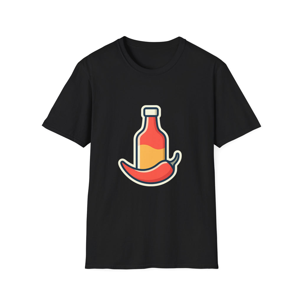 Hot Sauce & Chili Lover Unisex T-Shirt | Soft Cotton Tee for Spicy Food Fans
