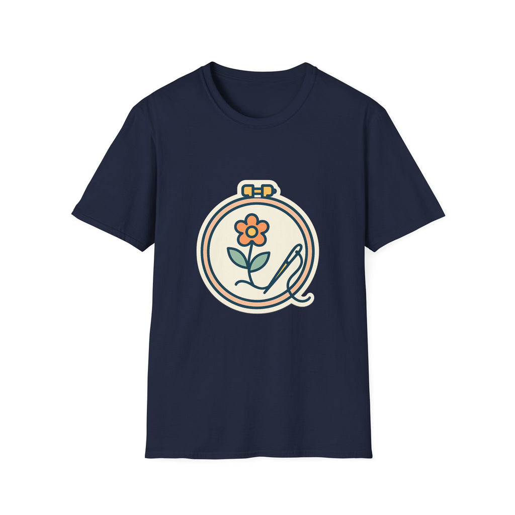 Embroidered Art Unisex T-Shirt | Comfortable Cotton Tee for Art Lovers