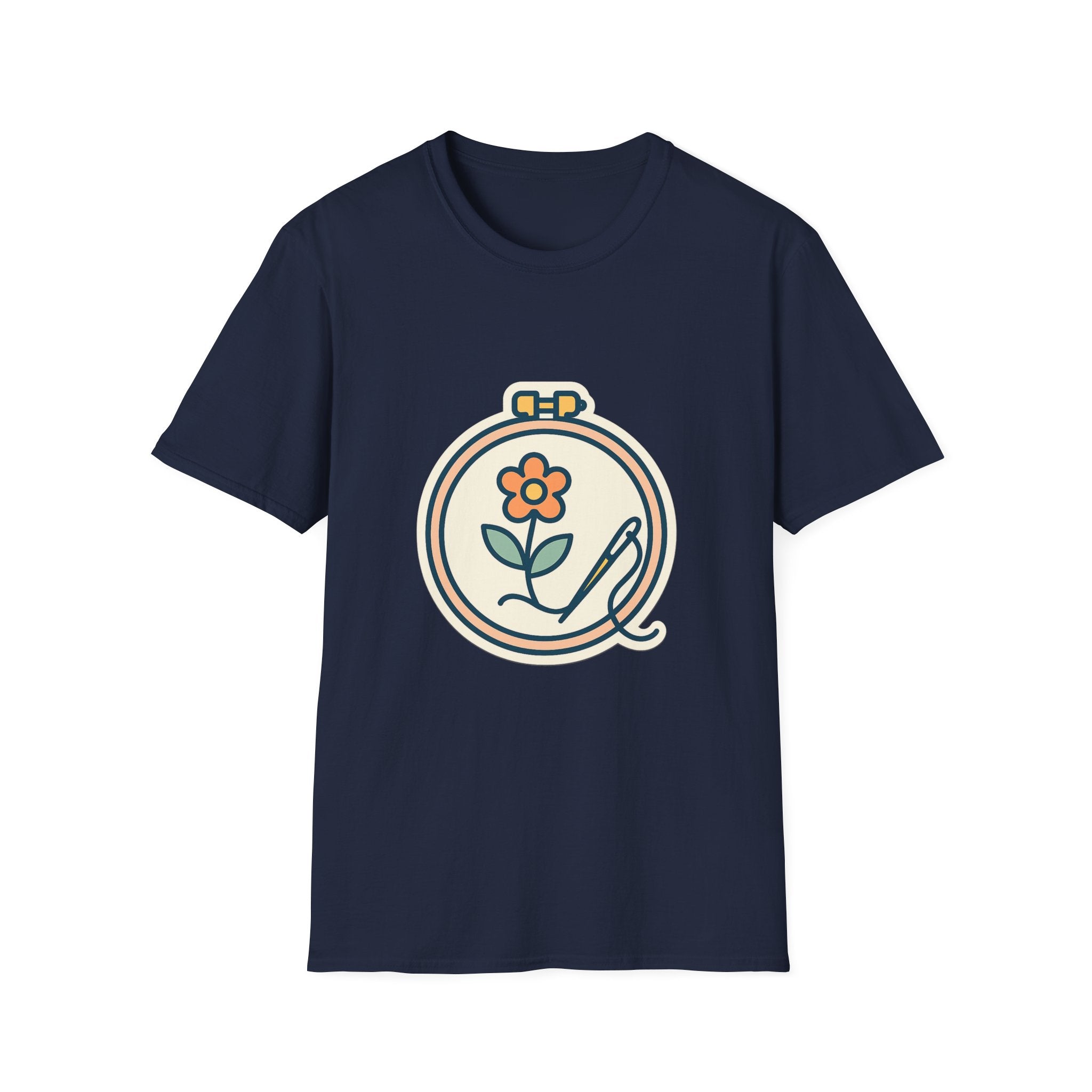 Embroidered Art Unisex T-Shirt | Comfortable Cotton Tee for Art Lovers