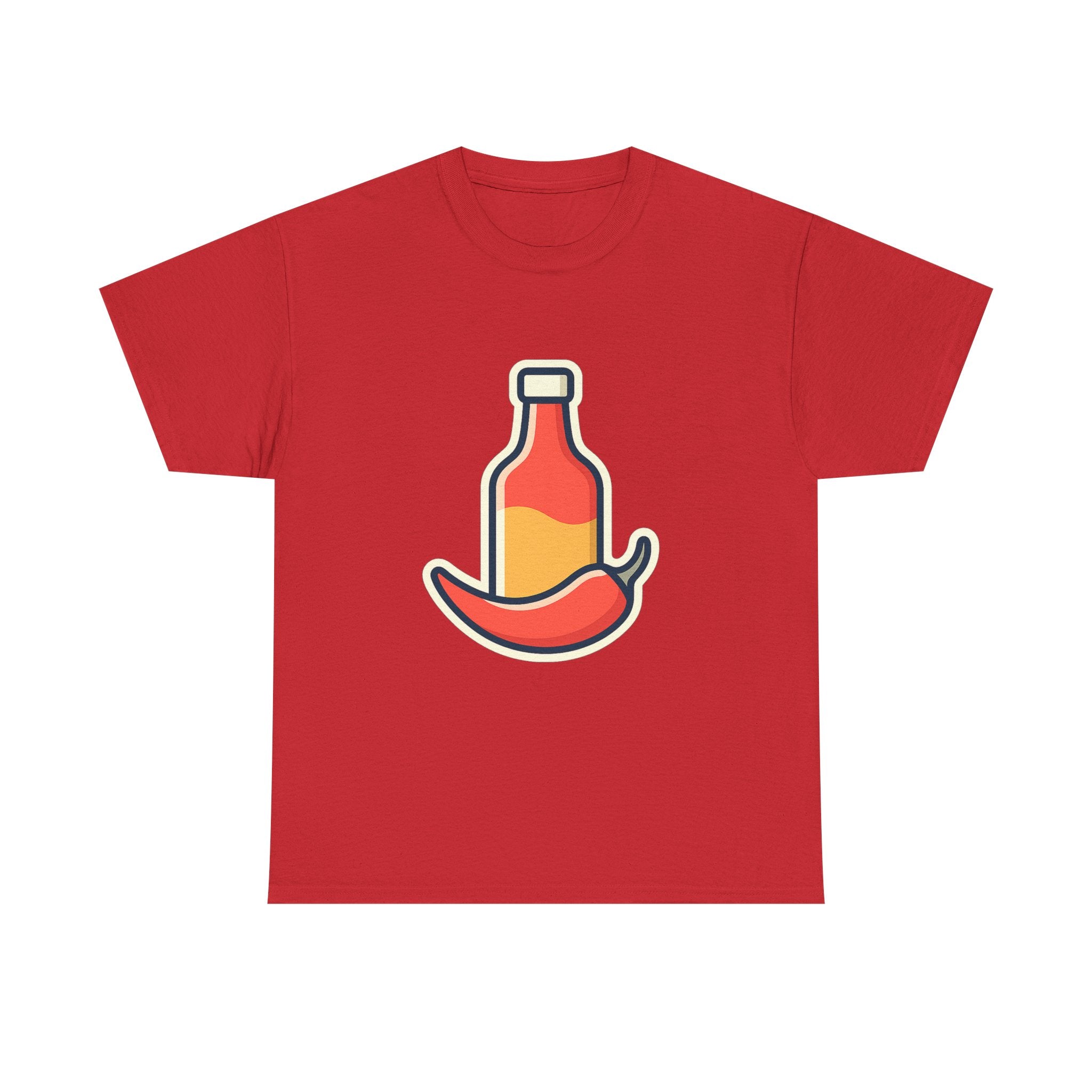 Hot Sauce & Chili Lover Unisex T-Shirt | Soft Cotton Tee for Spicy Food Fans