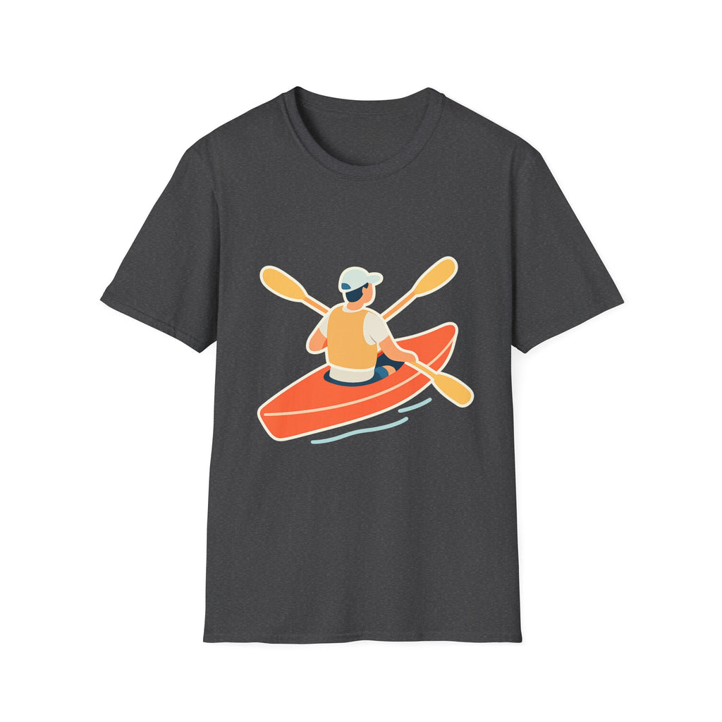 Kayaking Paddling Adventure Unisex T-Shirt - Soft Comfort Cotton Tee