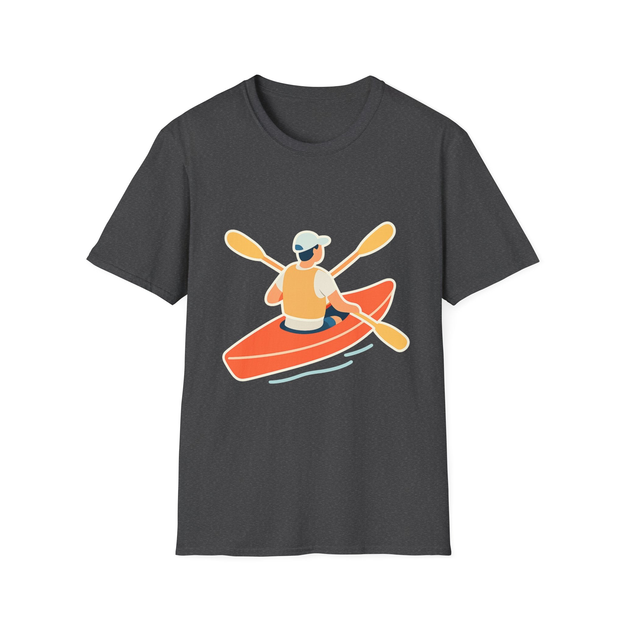 Kayaking Paddling Adventure Unisex T-Shirt - Soft Comfort Cotton Tee