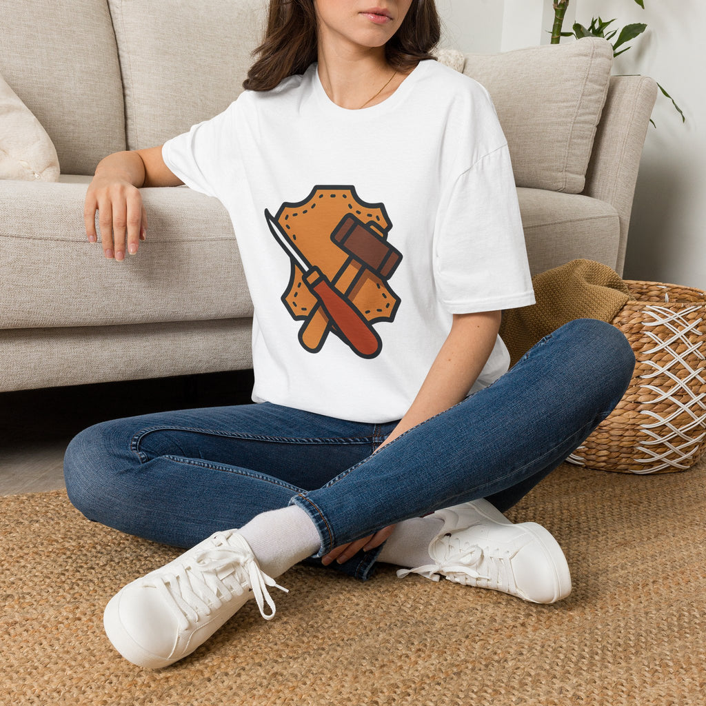 Leathercraft t-shirt with leathercraft design – just because gift for a best friend