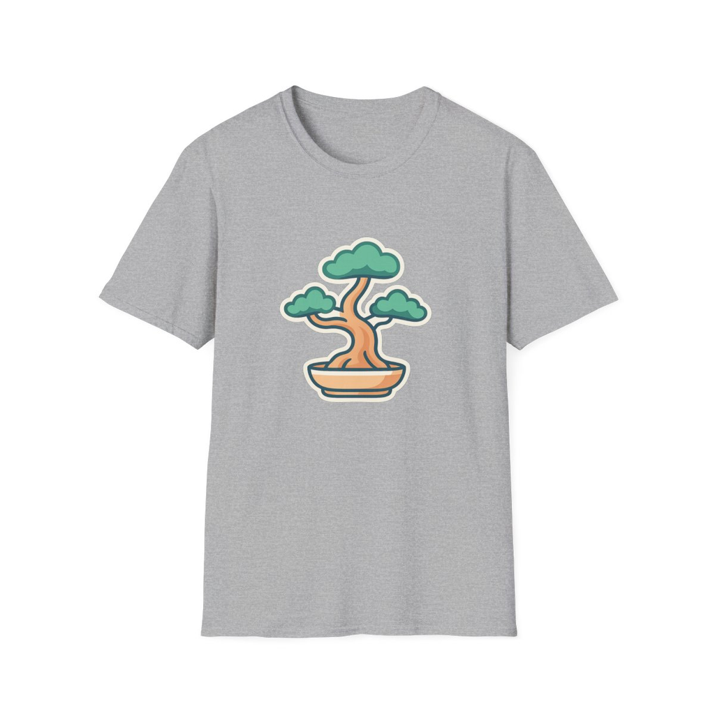 Bonsai Tree Unisex T-Shirt | Minimalist Art Tee for Nature Lovers