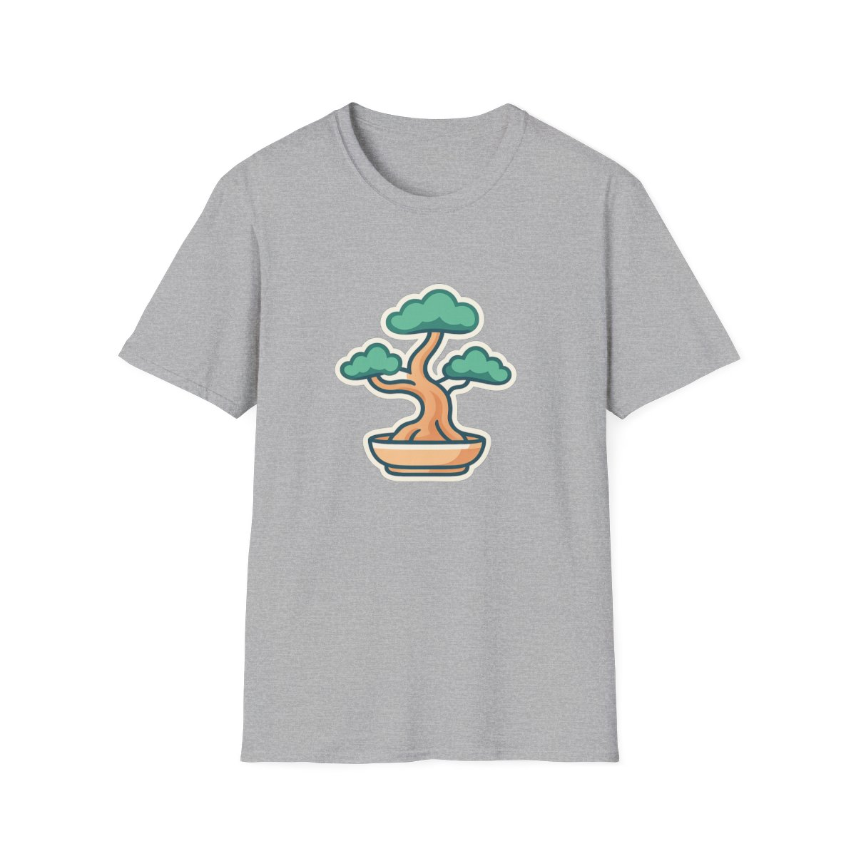 Bonsai Tree Unisex T-Shirt | Minimalist Art Tee for Nature Lovers