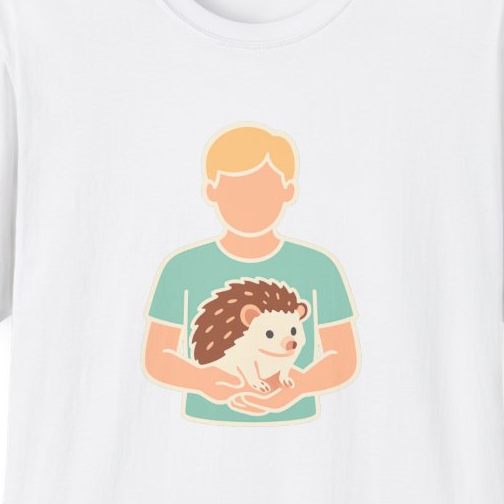 Adorable Hedgehog Owner Unisex T-Shirt - Soft Cotton Tee for Pet Lovers