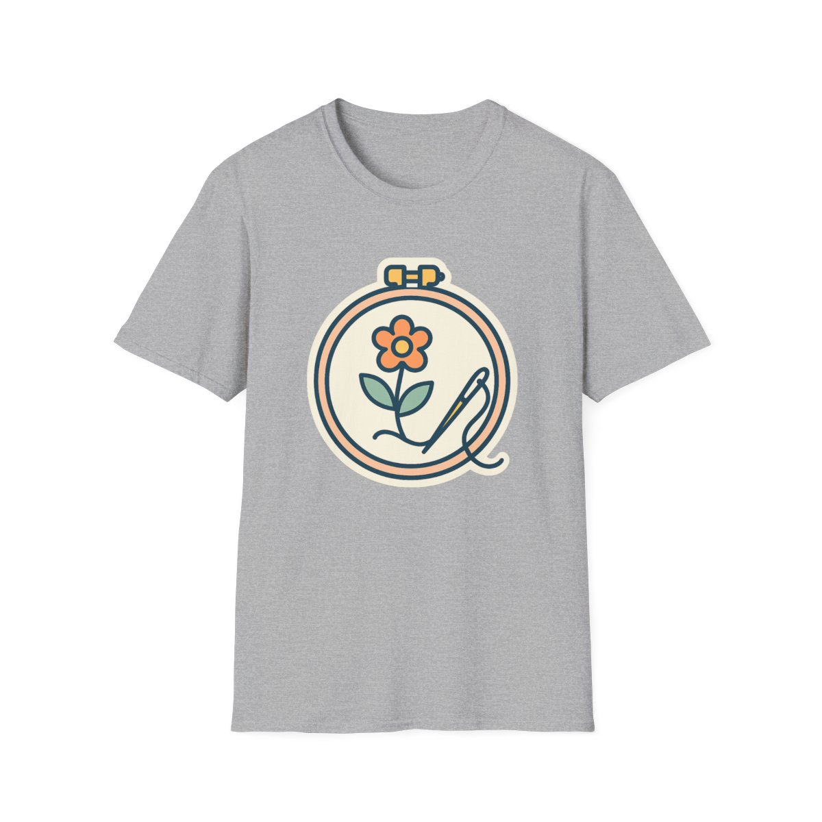 Embroidered Art Unisex T-Shirt | Comfortable Cotton Tee for Art Lovers