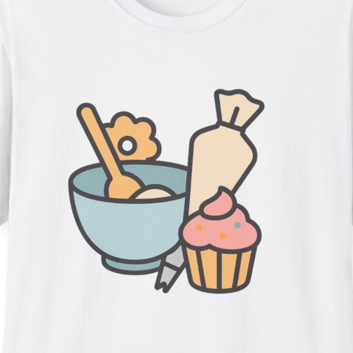 Baking Sweets Unisex T-Shirt | Comfortable Cotton Tee for Bakers & Pastry Lovers