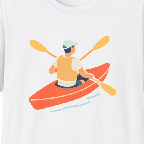 Kayaking Paddling Adventure Unisex T-Shirt - Soft Comfort Cotton Tee