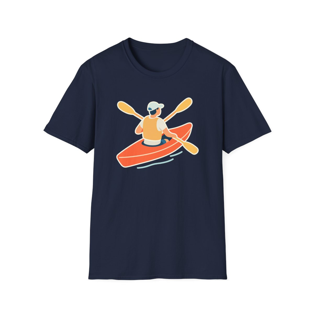 Kayaking Paddling Adventure Unisex T-Shirt - Soft Comfort Cotton Tee