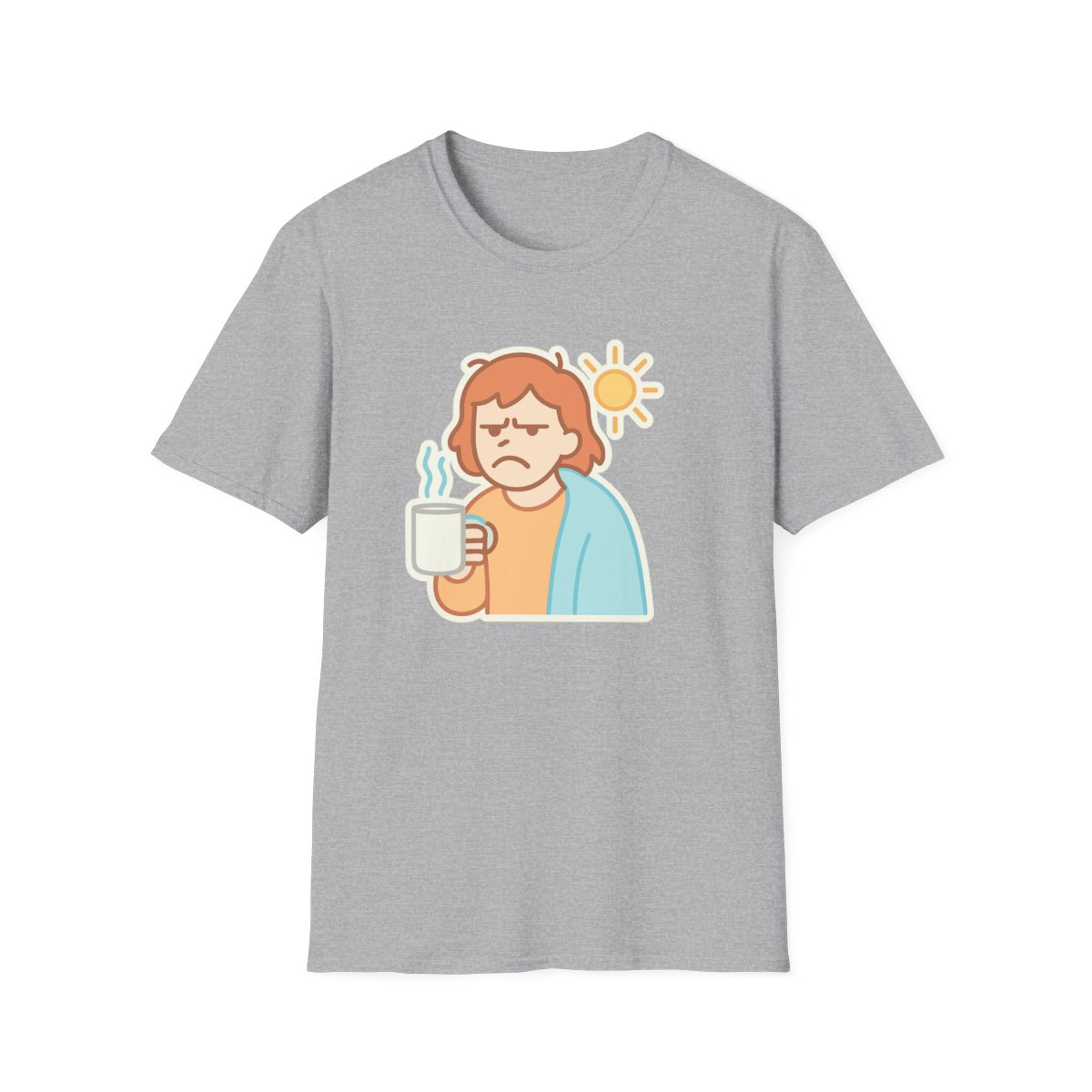 Grumpy Morning Person Unisex T-Shirt - Funny Coffee Lover Tee