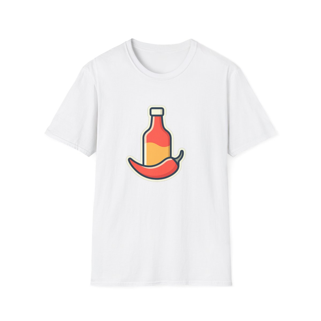 Hot Sauce & Chili Lover Unisex T-Shirt | Soft Cotton Tee for Spicy Food Fans