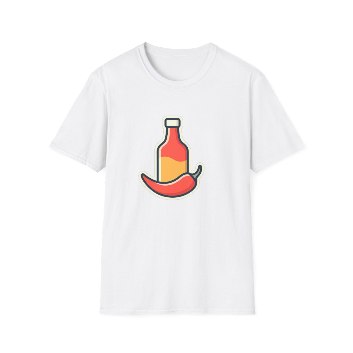 Hot Sauce & Chili Lover Unisex T-Shirt | Soft Cotton Tee for Spicy Food Fans