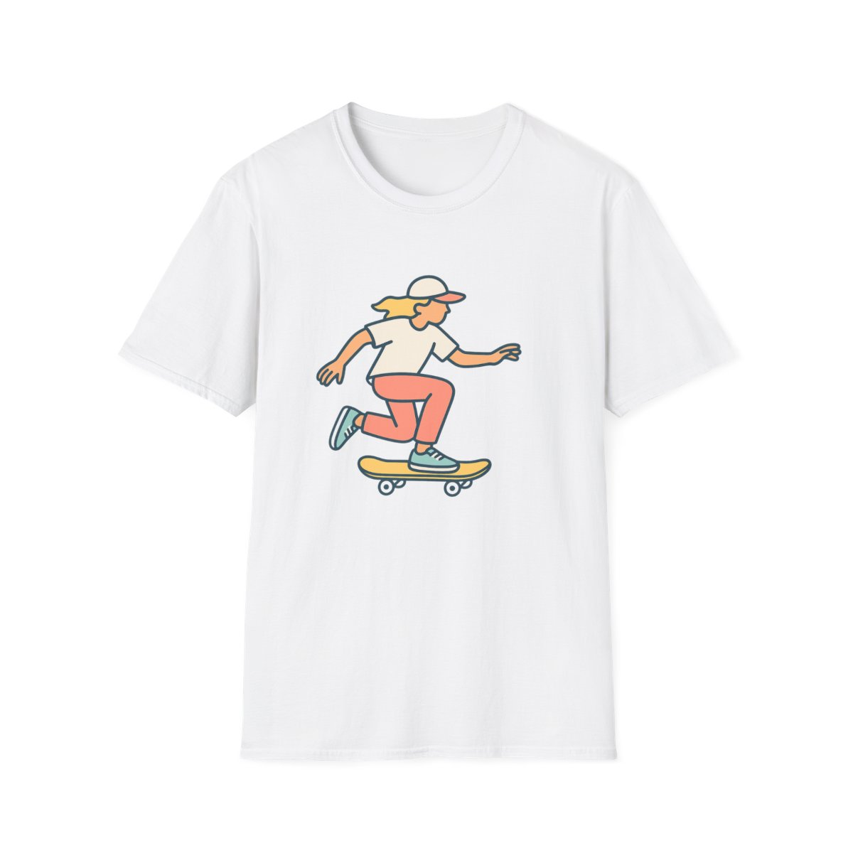 Skateboard Vibes Unisex T-Shirt | Soft Comfortable Skate Tee for All