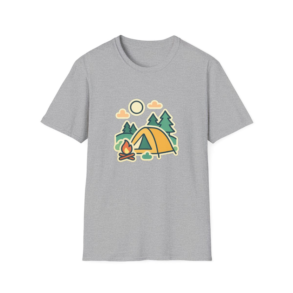 Camping Outdoors Adventure Unisex T-Shirt - Soft Comfortable Tee