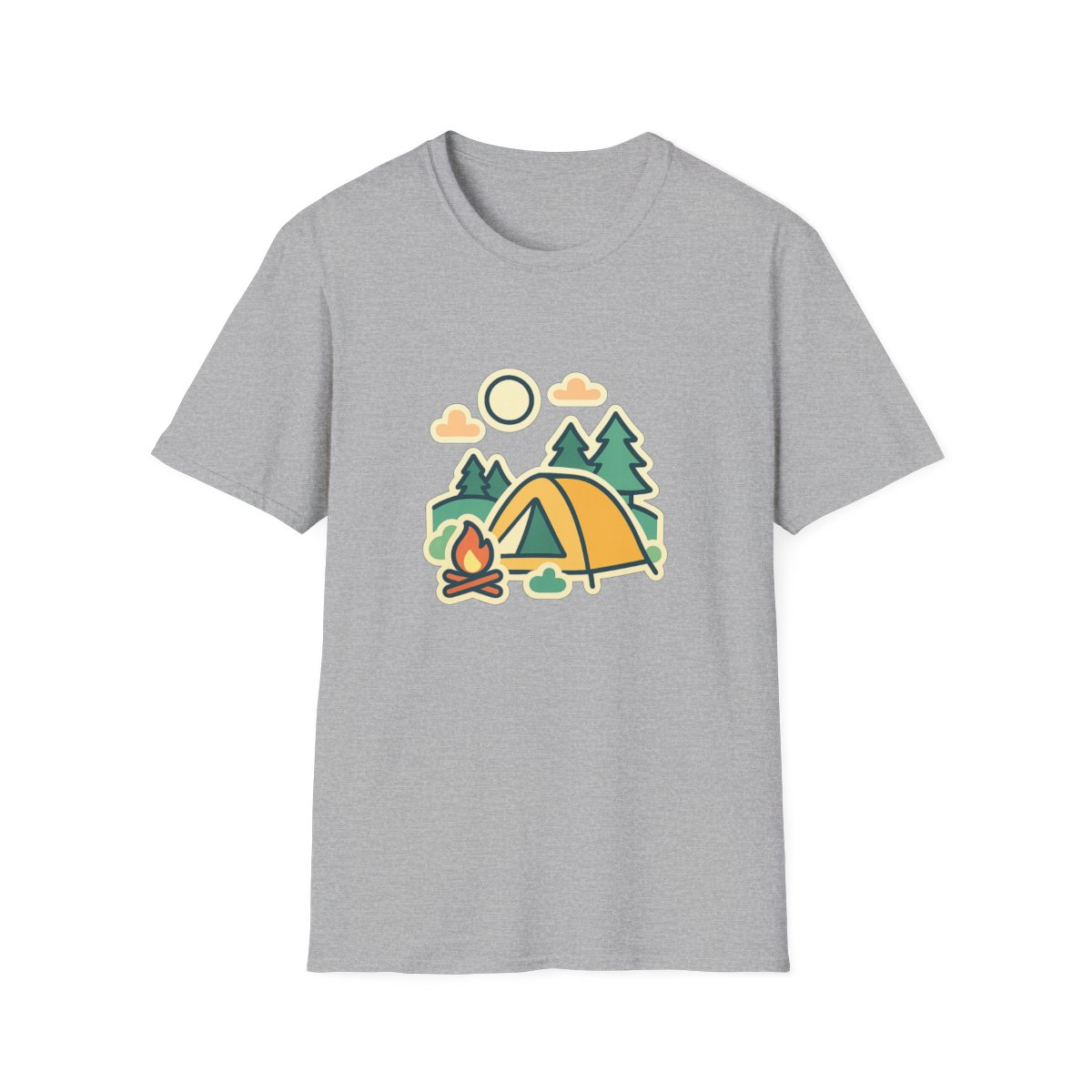 Camping Outdoors Adventure Unisex T-Shirt - Soft Comfortable Tee
