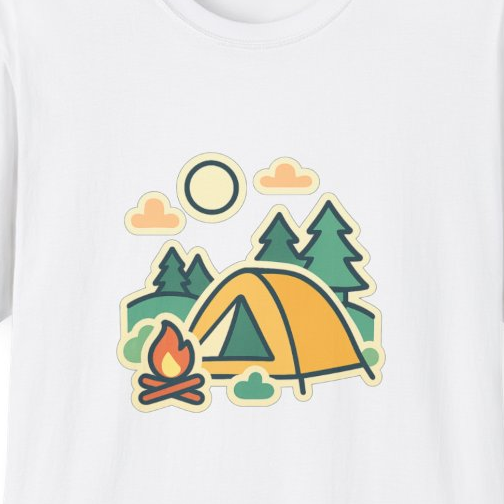 Camping Outdoors Adventure Unisex T-Shirt - Soft Comfortable Tee