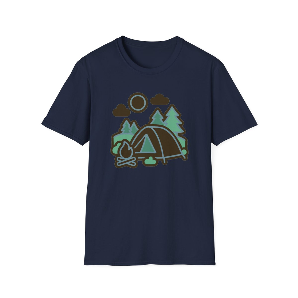 Camping Outdoors Adventure Unisex T-Shirt - Soft Comfortable Tee