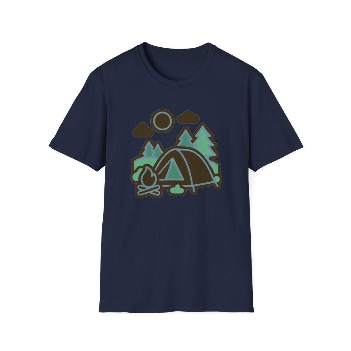 Camping Outdoors Adventure Unisex T-Shirt - Soft Comfortable Tee