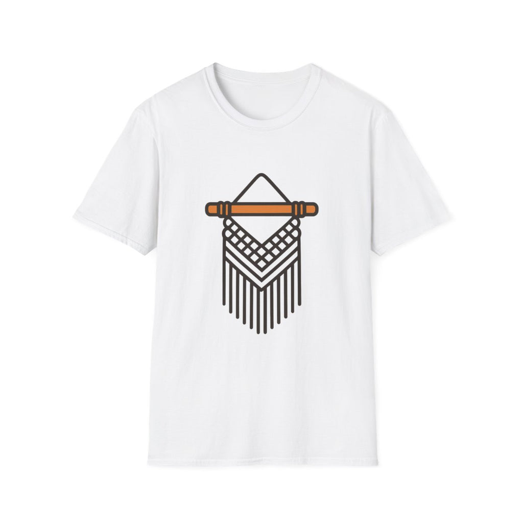 Macrame Unisex T-Shirt | Boho Art Print Tee for Men & Women