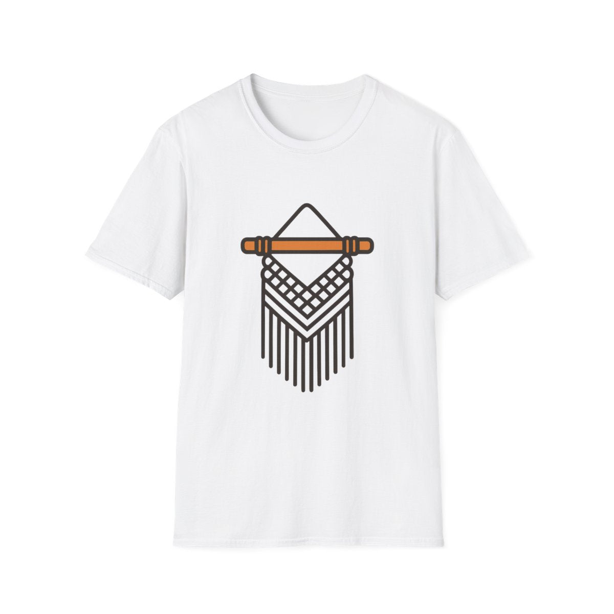 Macrame Unisex T-Shirt | Boho Art Print Tee for Men & Women