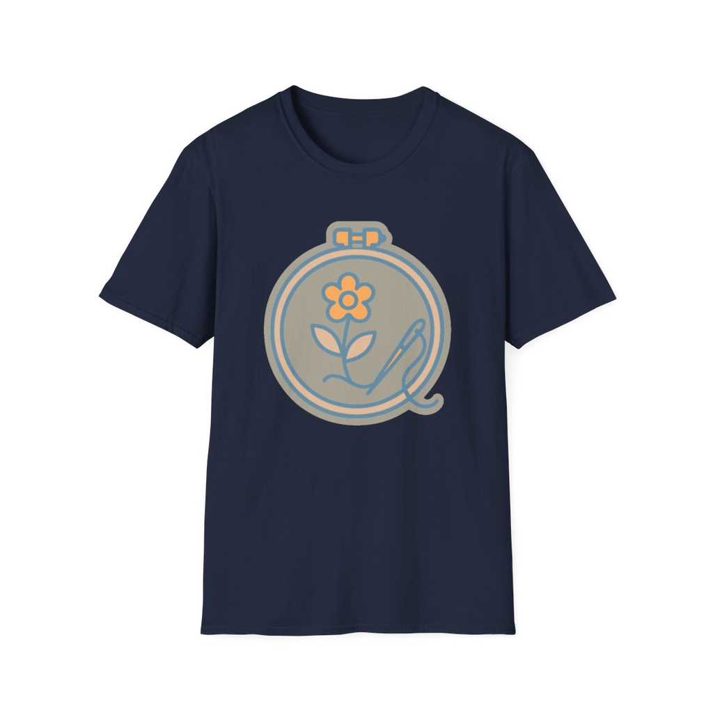 Embroidered Art Unisex T-Shirt | Comfortable Cotton Tee for Art Lovers