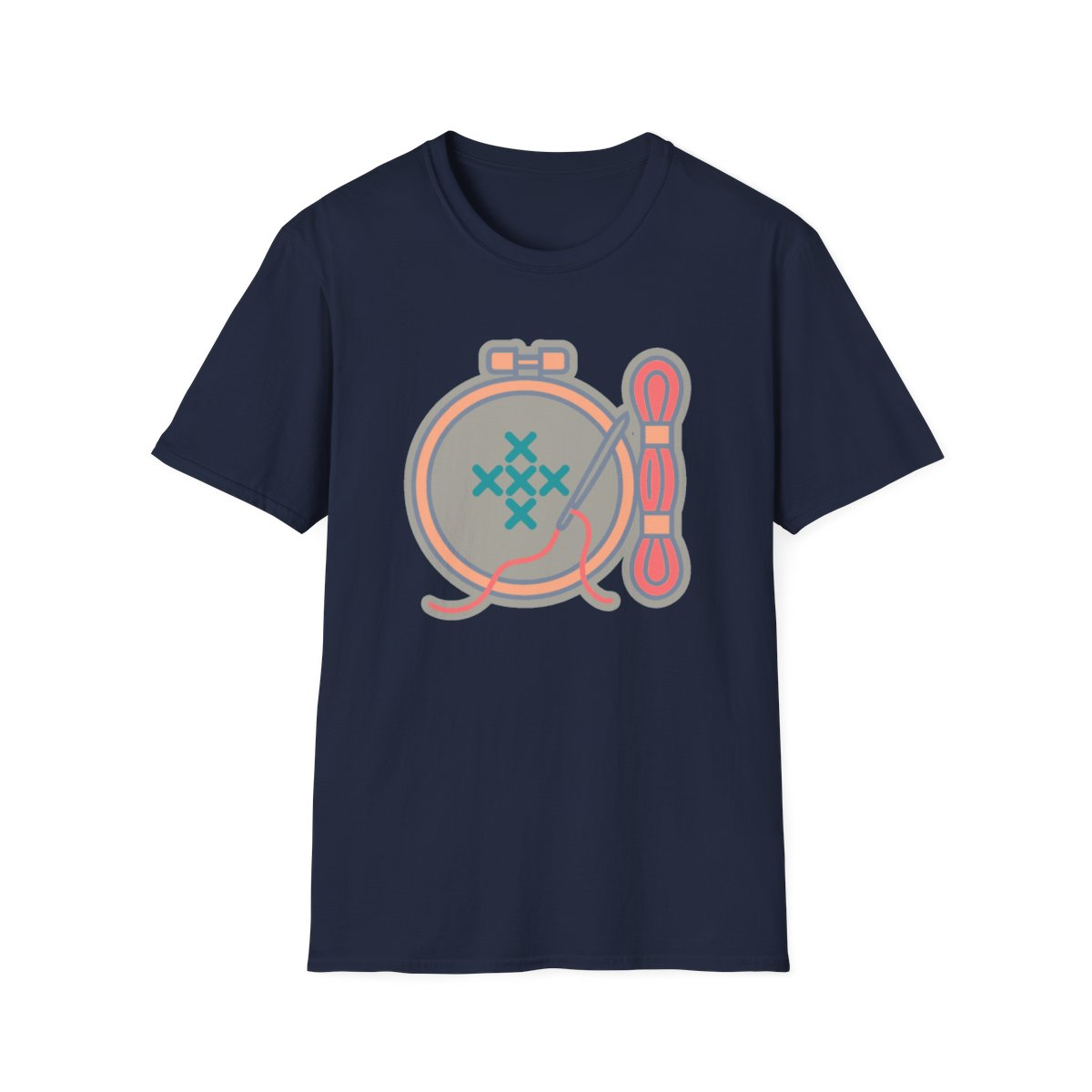 Cross Stitch Unisex T-Shirt | Soft Cotton Tee for Needlework Lovers