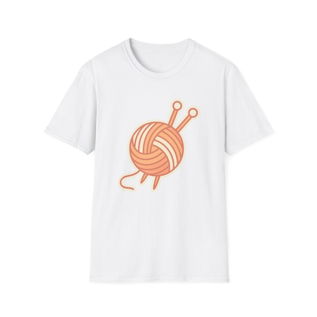 Premium Knitting Yarn Unisex T-Shirt - Soft Cotton Tee for Craft Lovers