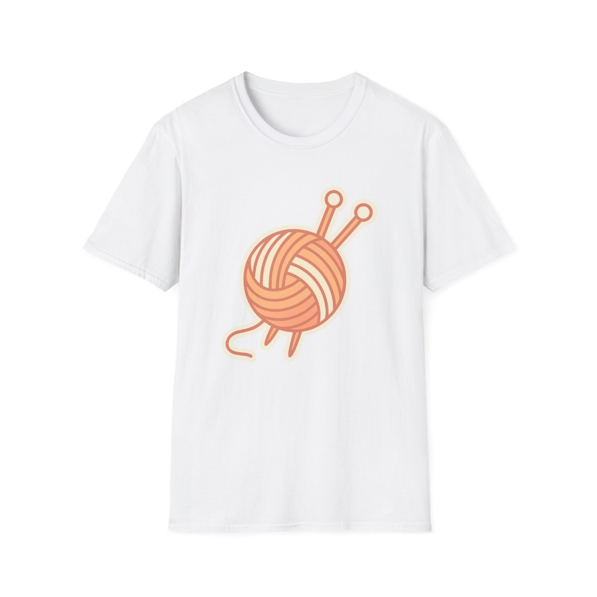 Premium Knitting Yarn Unisex T-Shirt - Soft Cotton Tee for Craft Lovers