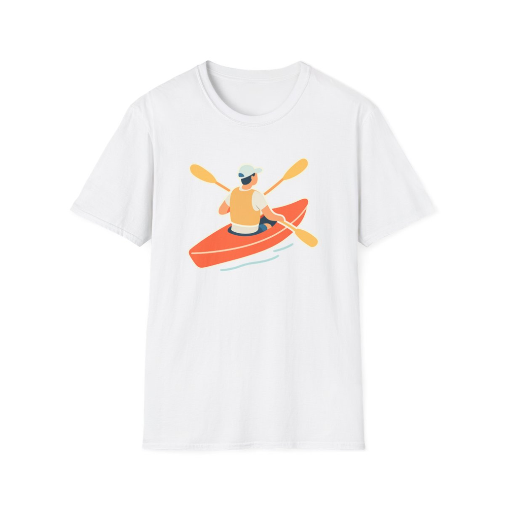 Kayaking Paddling Adventure Unisex T-Shirt - Soft Comfort Cotton Tee